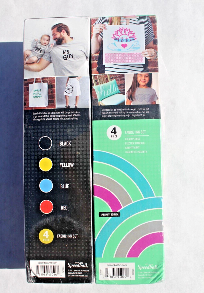 Speedball Intermediate Fabric Screen Printing Kit + 8 More paints + Transparency