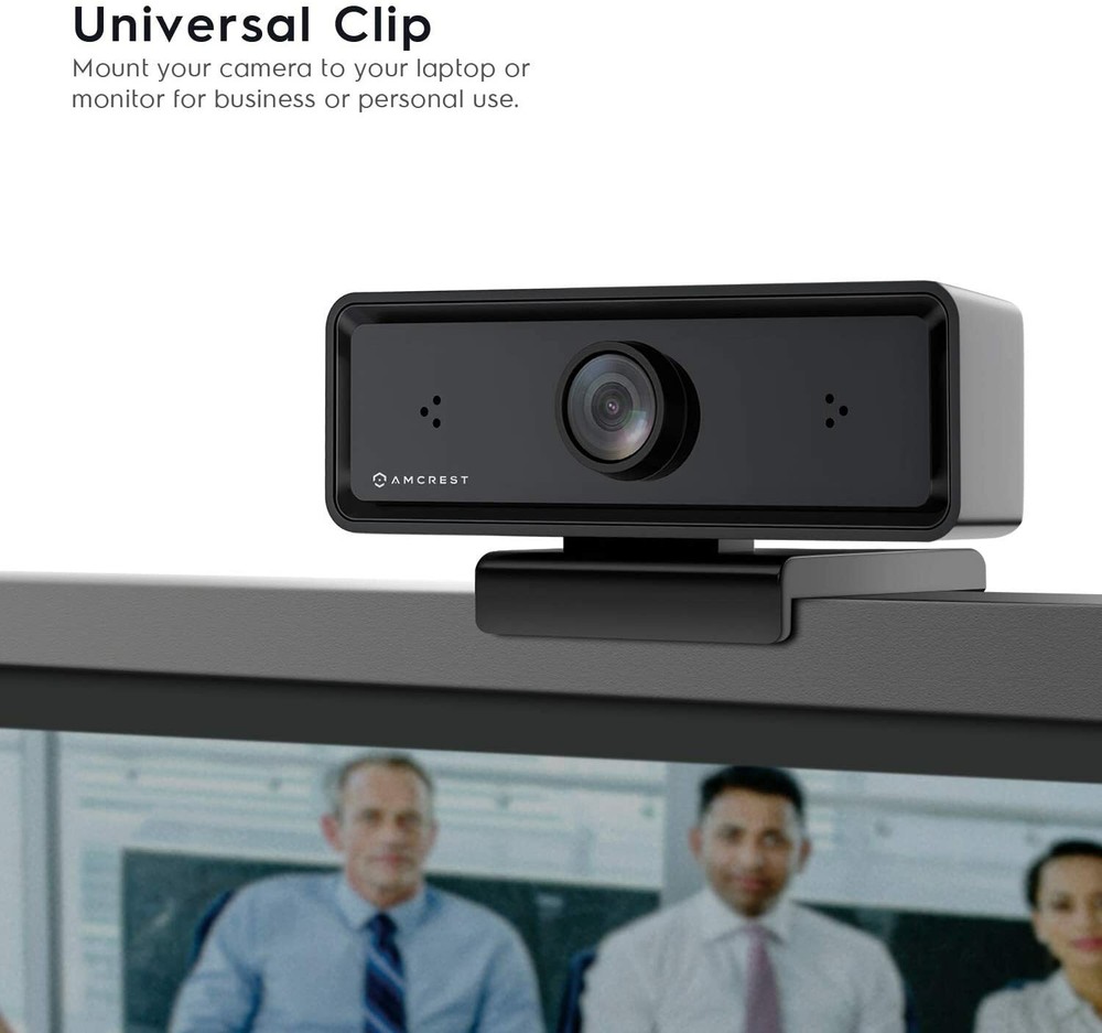 Amcrest Webcam PC Camera USB Built-in Mic Desktop Laptop Live Streaming AWC2198