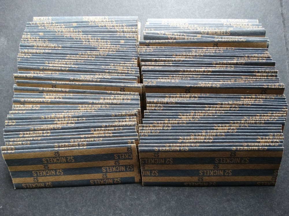 500 Nickel Coin Striped Wrappers
