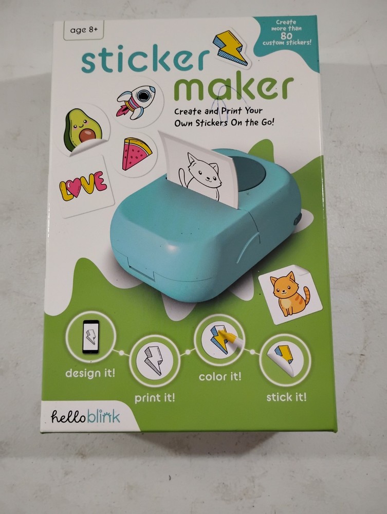 Hello Blink Sticker Maker Create & Print Your Own Stickers Portable