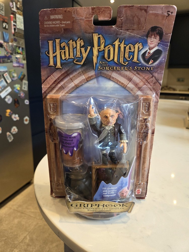 Harry Potter Griphook Gringotts Goblin & Slime Action Figure Mattel 2001. New.