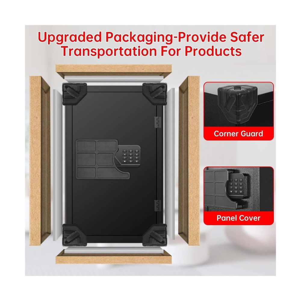 5.0 Cuft Large Document Safe Fireproof Waterproof, Anti-Theft Fireproof Safe ...