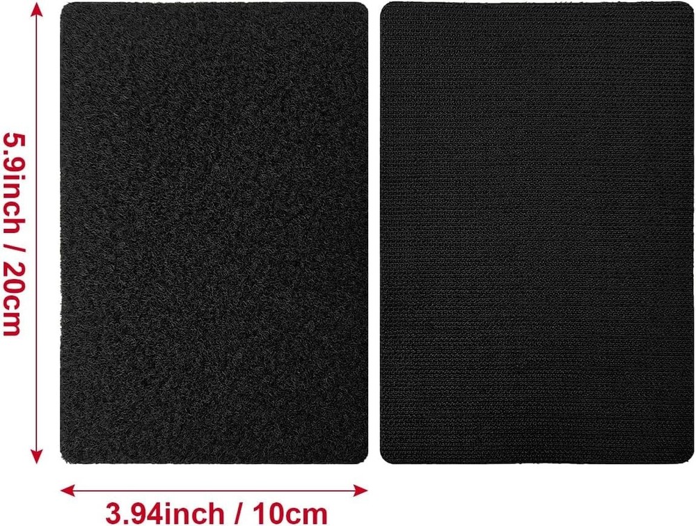 Versatile 4x6 Hook and Loop Tape Strips - Heavy Duty and Adhesive for Easy Use