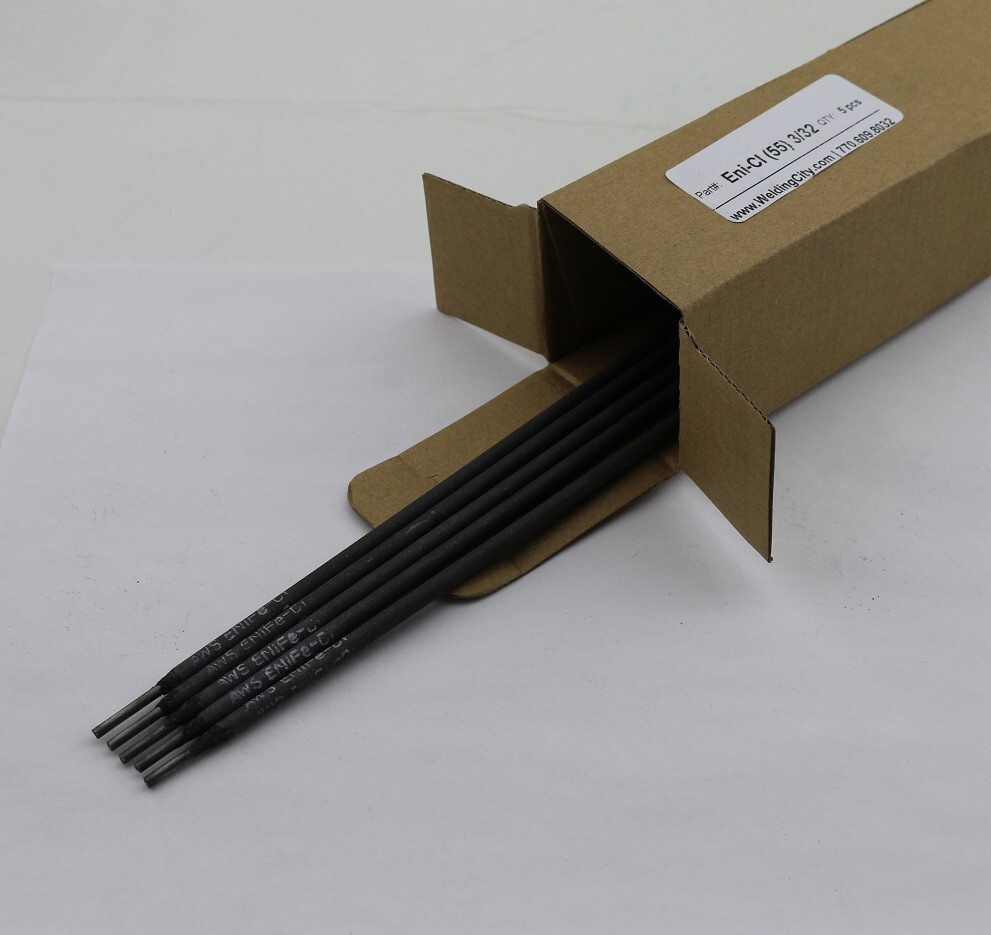 WeldingCity 5-pcs Cast Iron Repair Stick Welding Rod 3/32" Nickel-55 ENiFe-C1