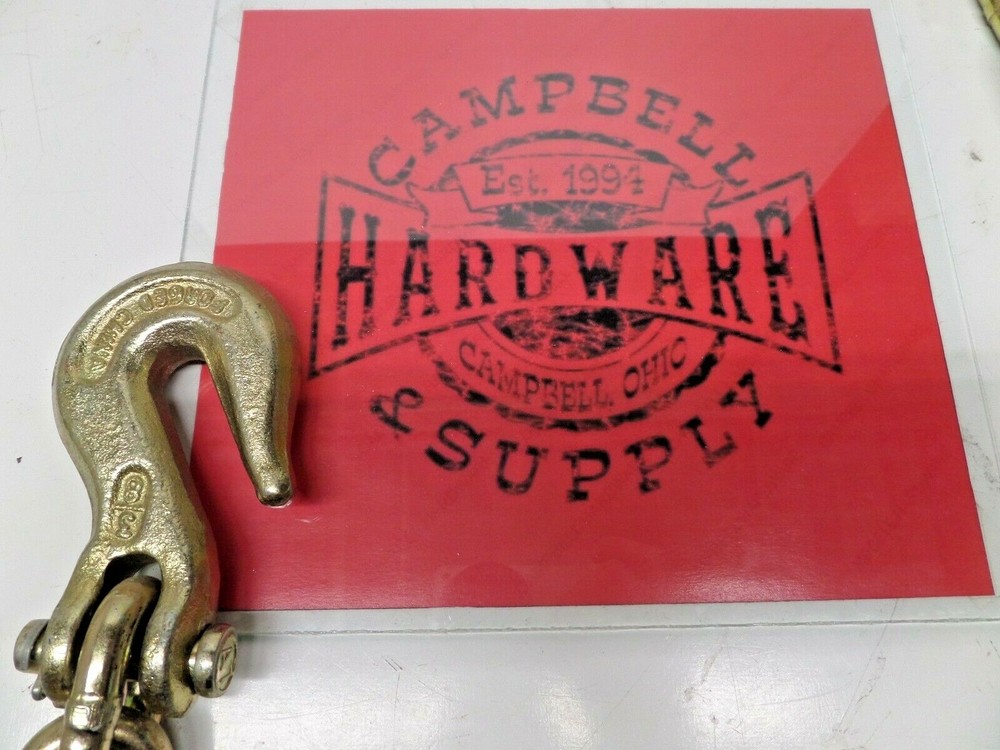 Auto Body Frame Machine Pull Chain 3/8" x 9' Grade 70 with 3/8" Grab Hook