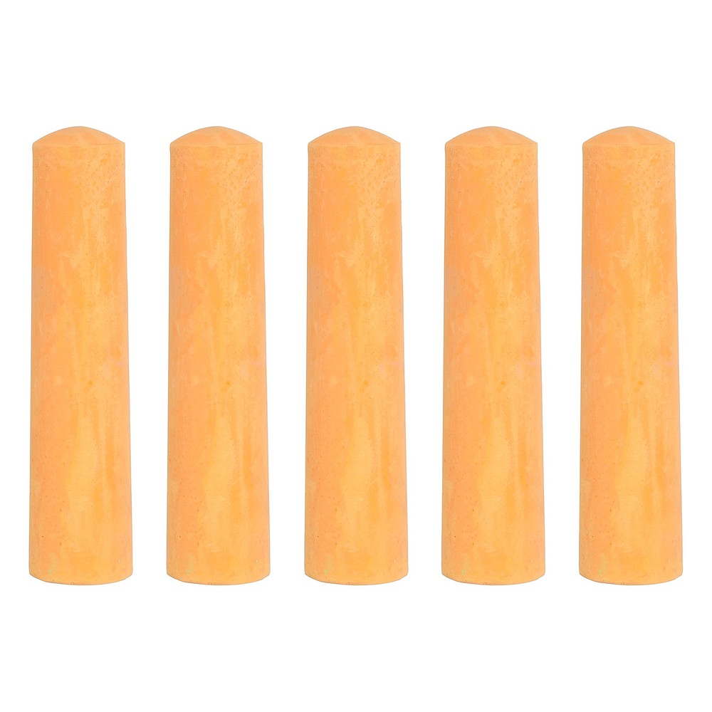 5 PCS Dustless Chalk, Orange Sidewalk Chalk Large Solid Huge for Outdoor