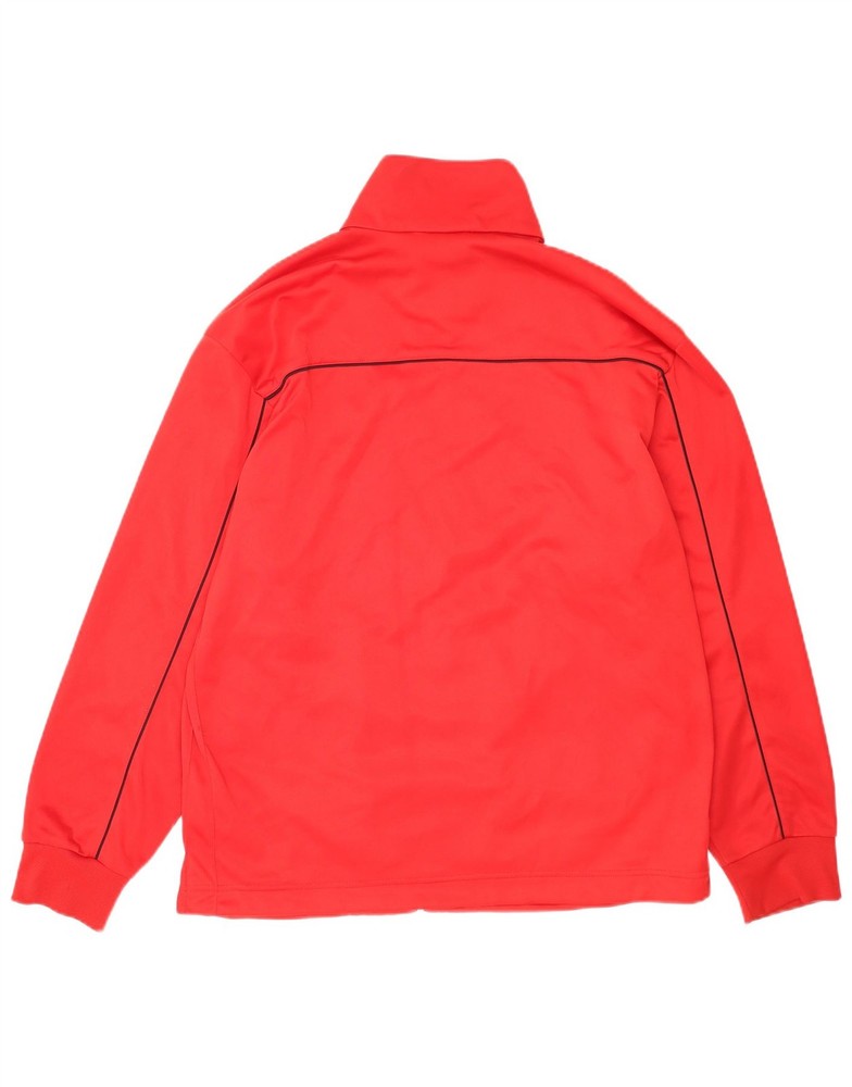 Lotto Mens Tracksuit Top Jacket Large Red Polyester DR08
