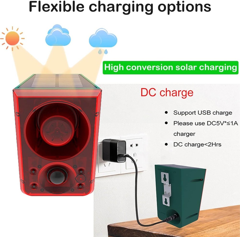 Solar Outdoor Motion Sensor Alarm - Barking Dog Motion Sensor, Motion Sensor ...