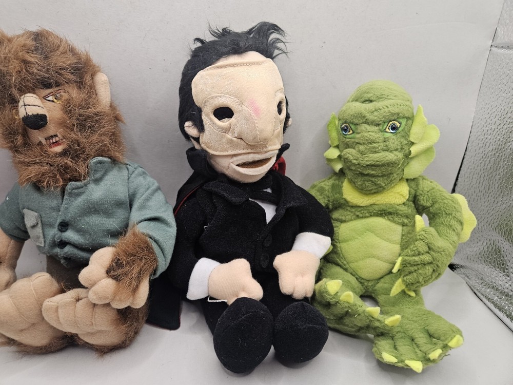 (3) CVS Stuffins Plush Universal Studio 1999 Vintage 9" Wolfman, Creature