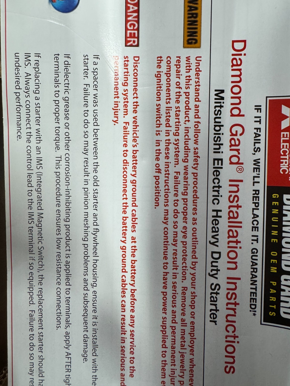 Volvo D13 Starter 22398219 Mitsubishi VV2079 Brand new (not reman)