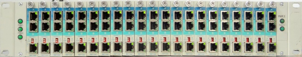 EtherCom ERM21C Chassis w/ 21x(RMFT1008) Modules