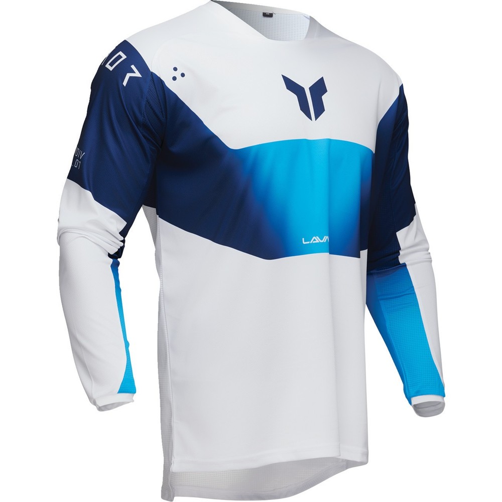 Thor LAUNCHMODE Storm Jersey, White, Off-Road