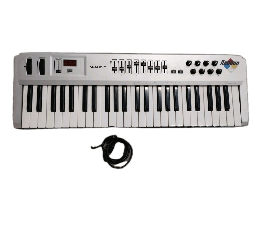 M Audio Radium 49-Keys Battery Powered USB Midi Controller Keyboard