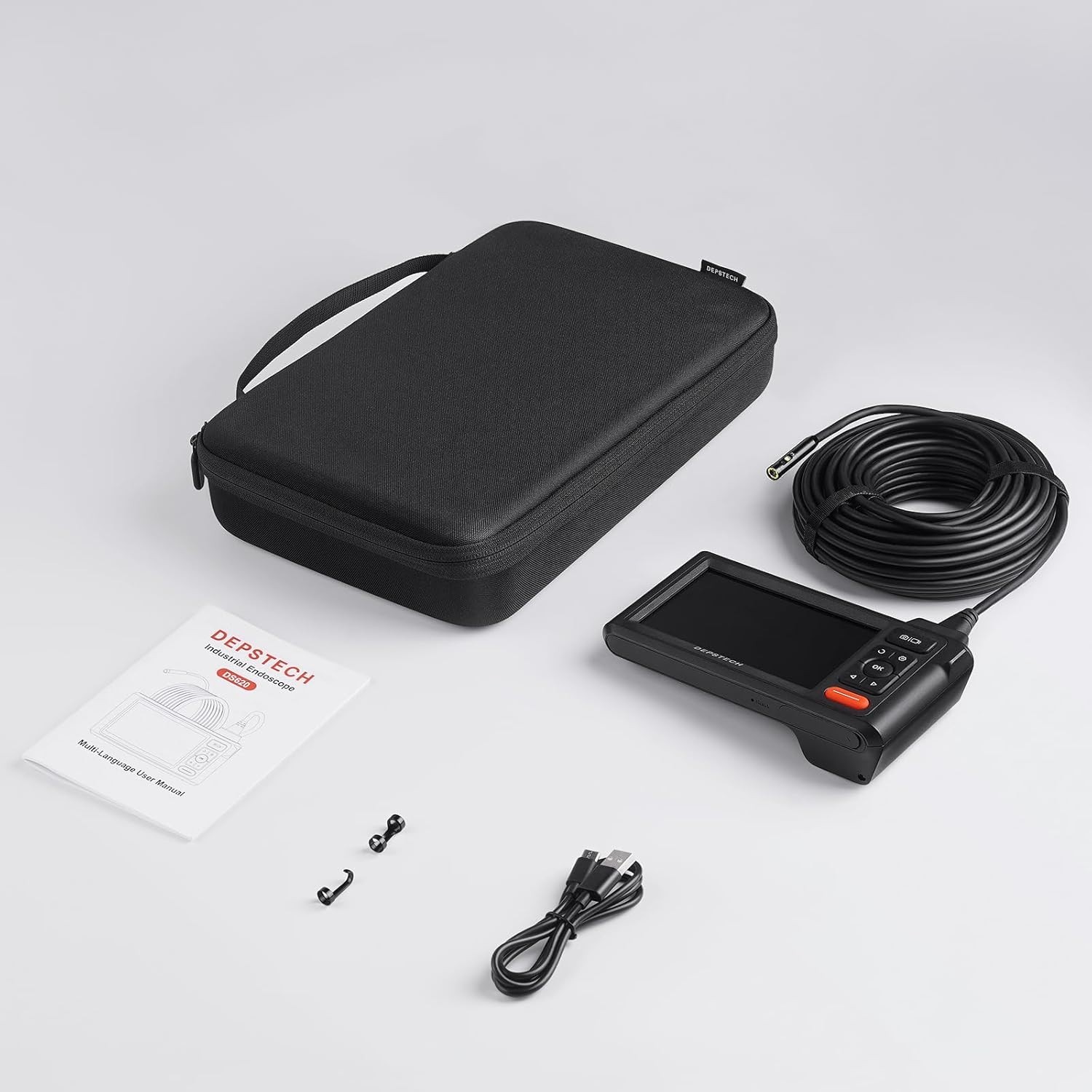 Professional Grade 50ft Sewer Camera with LED Light & Long Battery Life