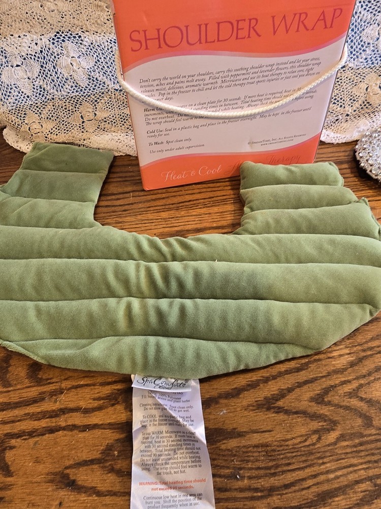 NIB Spa Comforts Aroma Therapy Shoulder Neck Heating Pad Wrap
