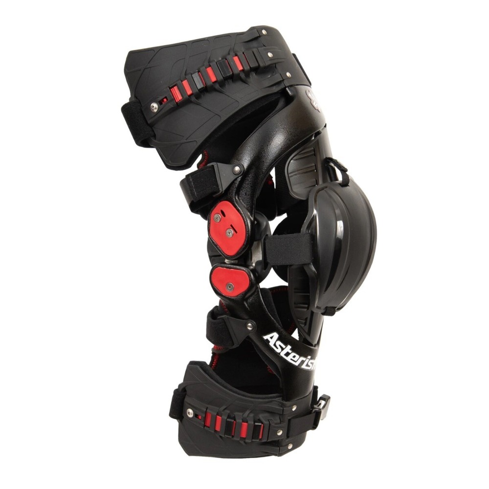 Asterisk Ultra Cell 4.1 Knee Braces Black Pair Medium Size