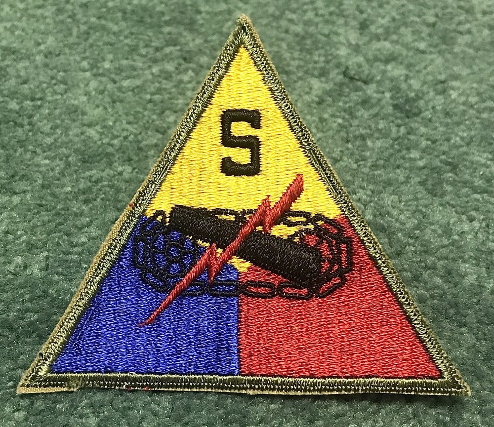 Original WWII Armored Tank School Sleeve Patch SSI