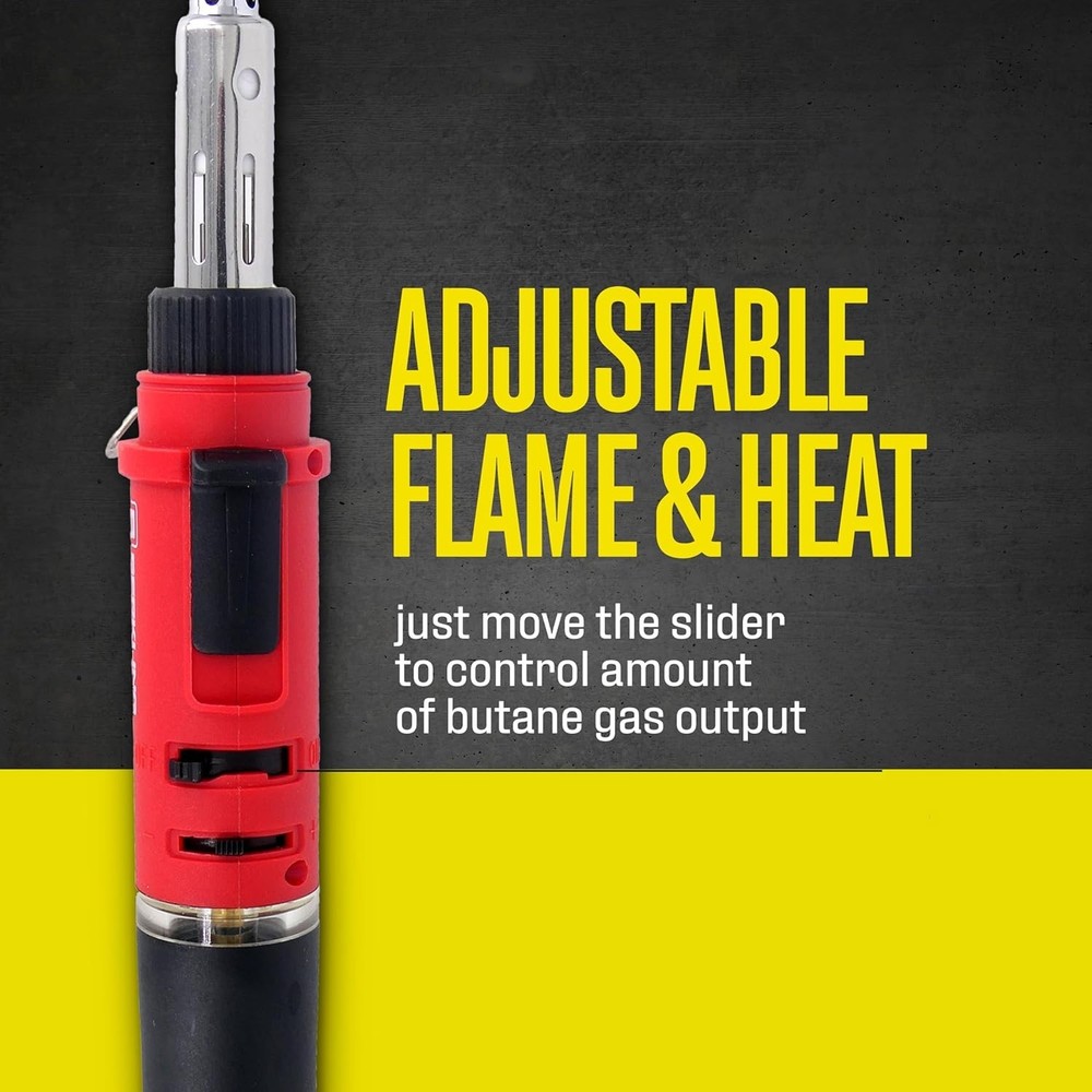 Portable Butane Soldering Torch - Adjustable Heat