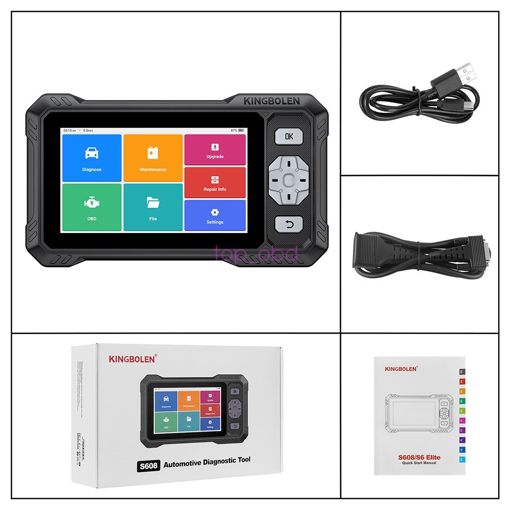 2026 KINGBOLEN S608 Car Diagnostic Tool OBD2 Scanner Code Reader Free Update