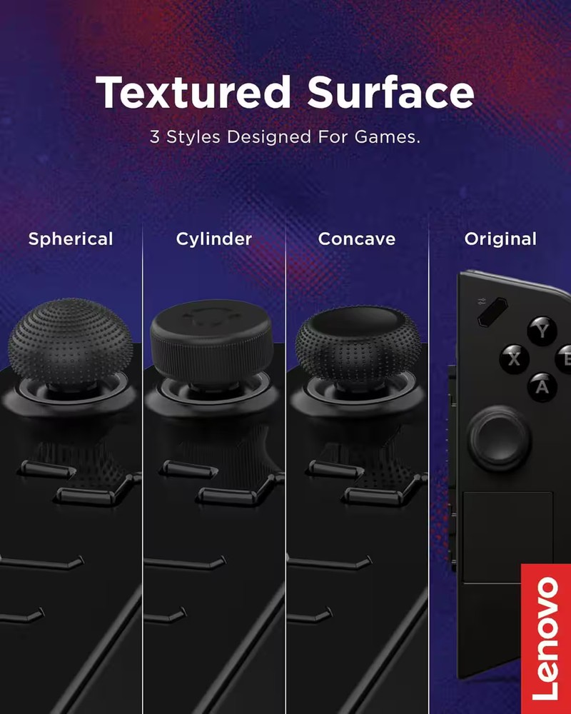 Lenovo - Legion Go Joystick Caps - Eclipse Black