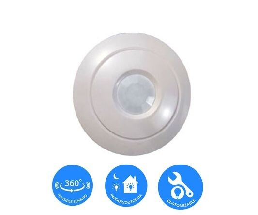 360º DIGITAL DETECTOR SD & AUTO-LED e-PIR Sensor False Alarm Sensitive Stable