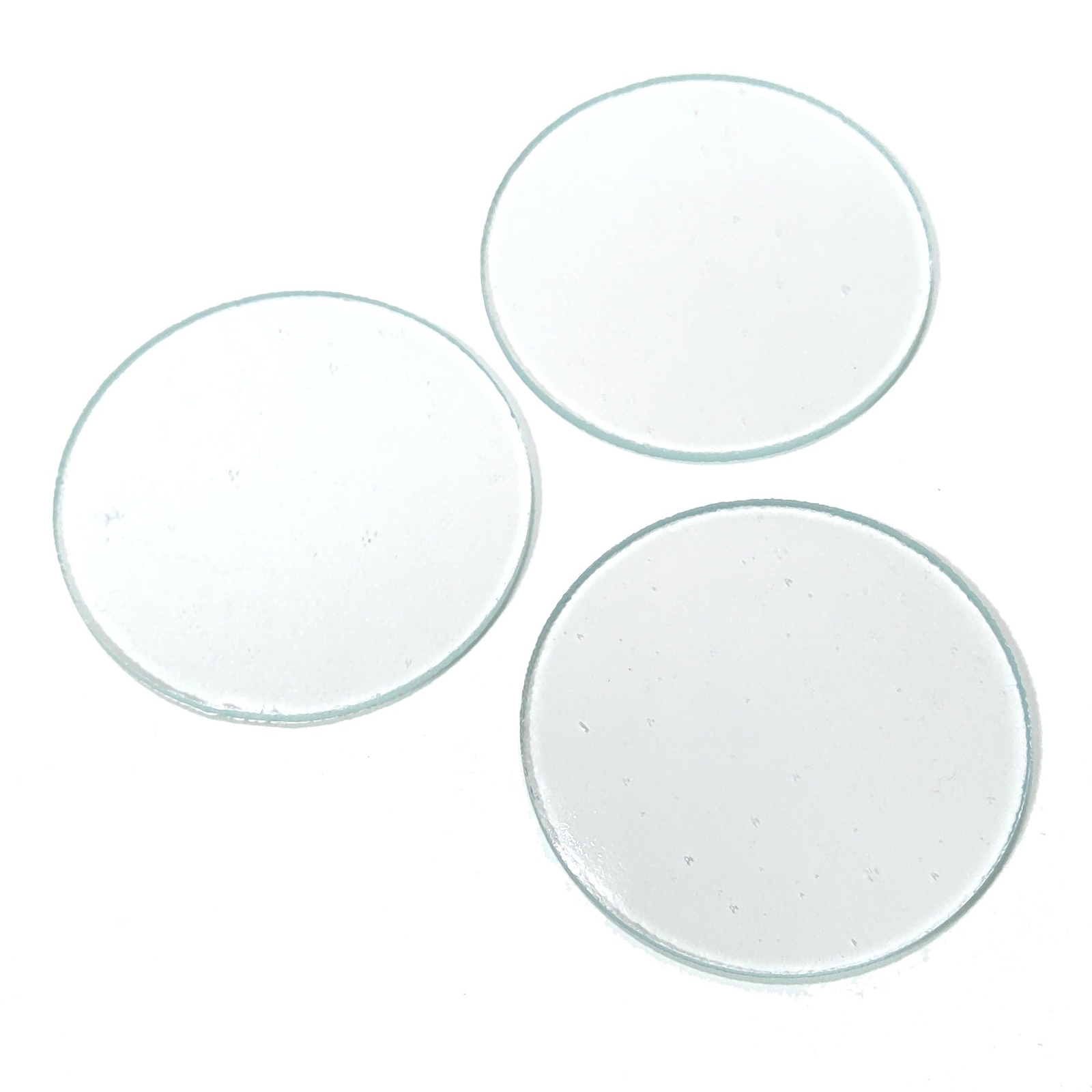 Clear Fusible Precut Circles COE 96 Glass Blanks - 5 Sizes Available