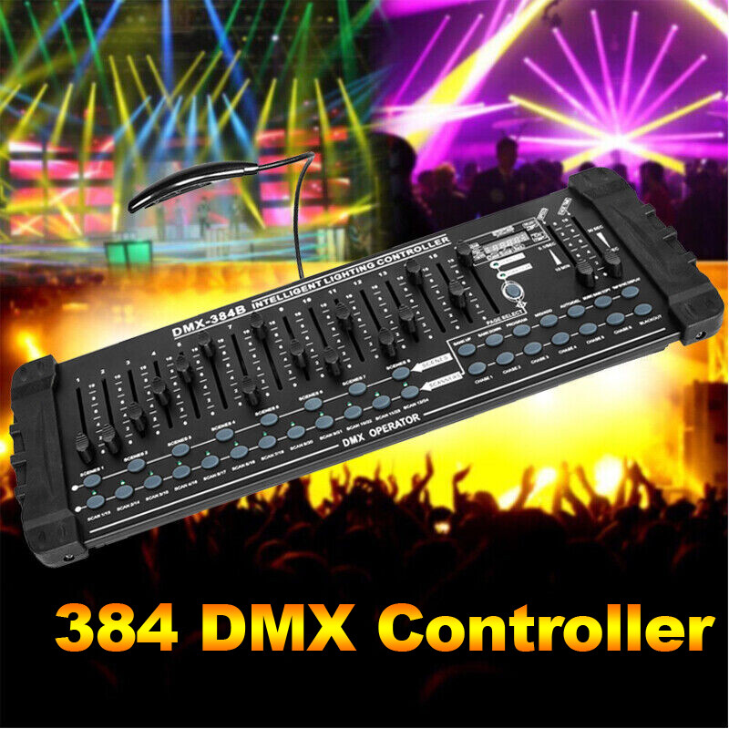 DMX 512 384 Channels Operator Console Controller For Stage Lighting DJ Party US