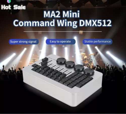 Portable DMX512 Mini M A 2 Command Wing Stage Light Controller DJ Show Console