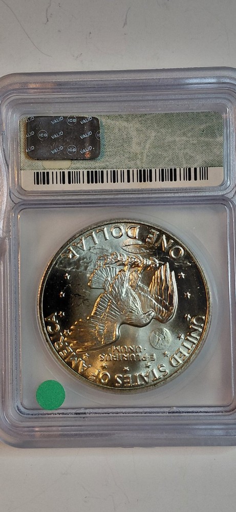 1972-S Eisenhower Proof $1 Silver Dollar MS67 ICG Certified