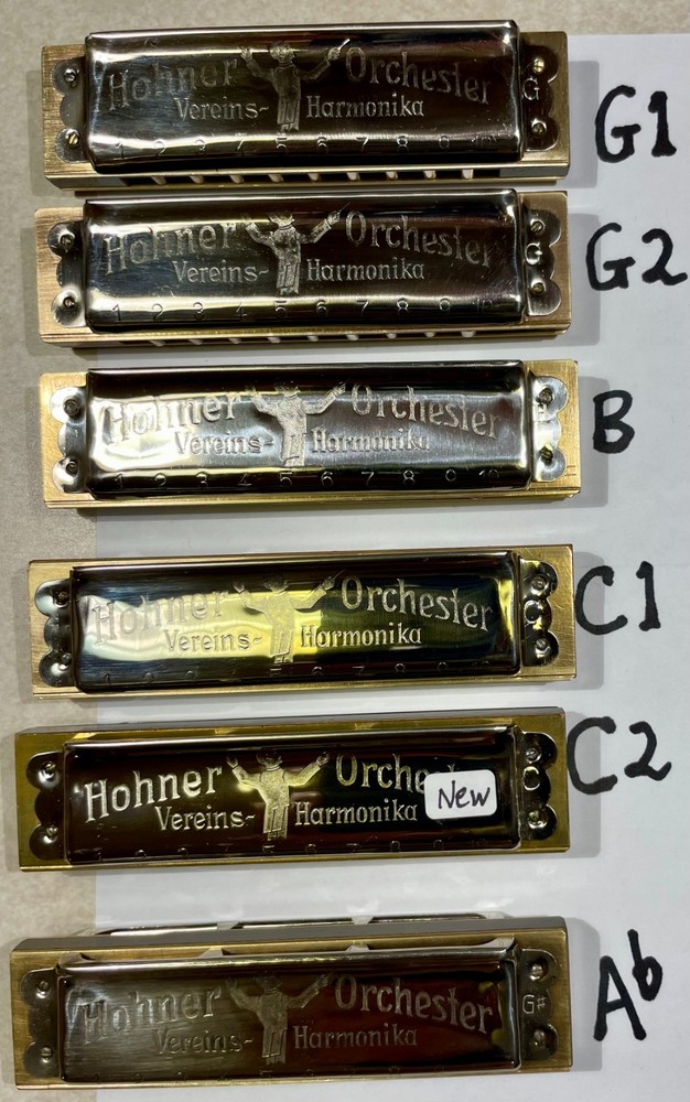 Harmonica Hohner Orchester vintage, various keys