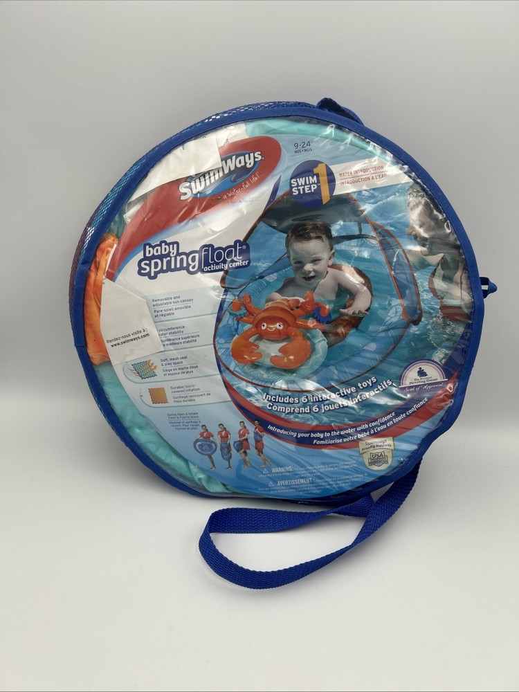 NEW - SwimWays Baby Spring Float Sun Canopy 9-24 Months