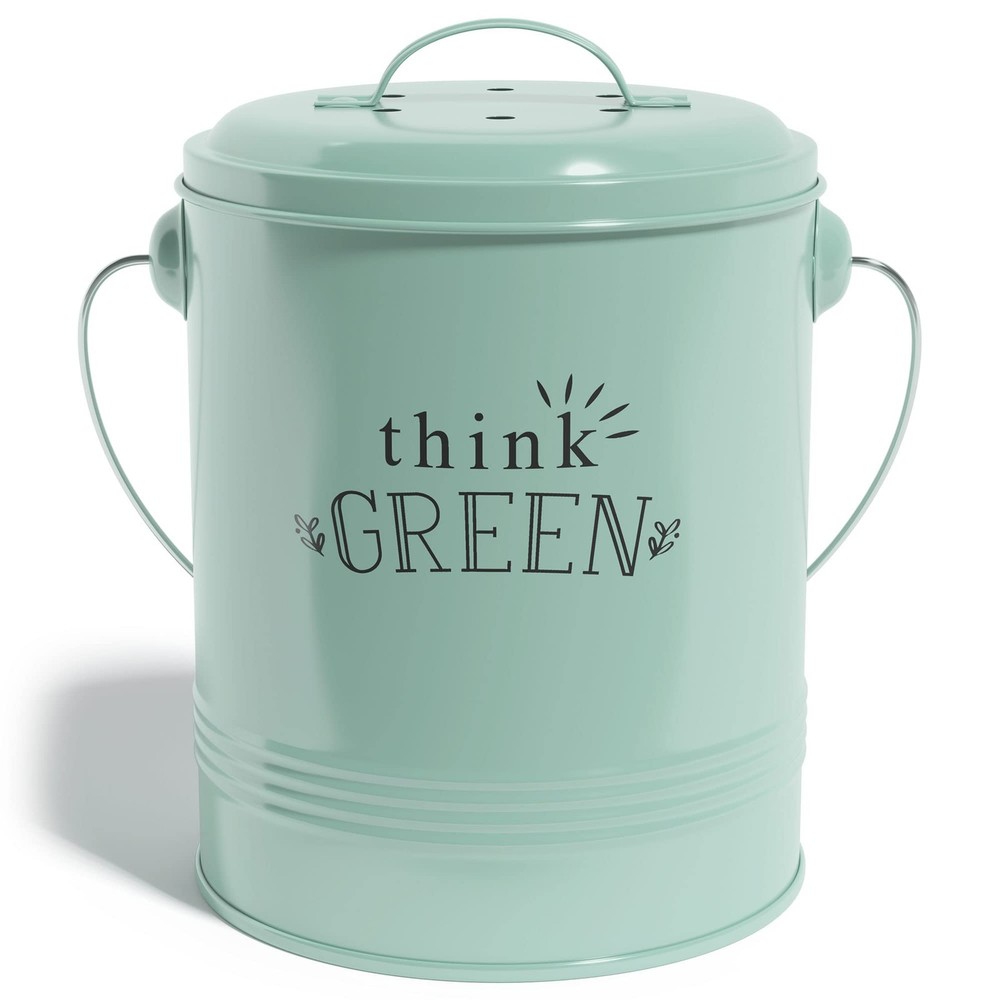 Compost Bin for Kitchen Counter - 1.2 Gallon Countertop Composter with Extra ...