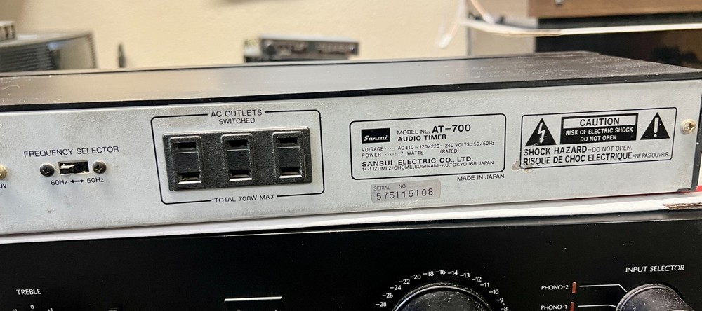 Vintage Sansui AT-700 Audio Program Timer