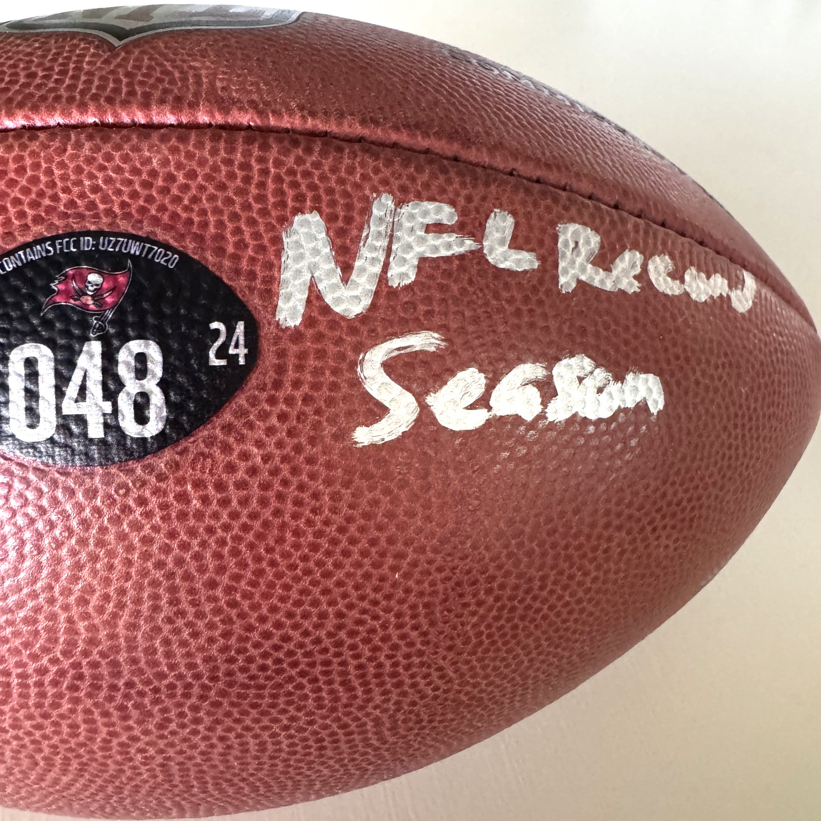 Mike Evans GAME USED💪Signed + Inscribed Ball Tampa Bay Buccaneers 24-25 Season