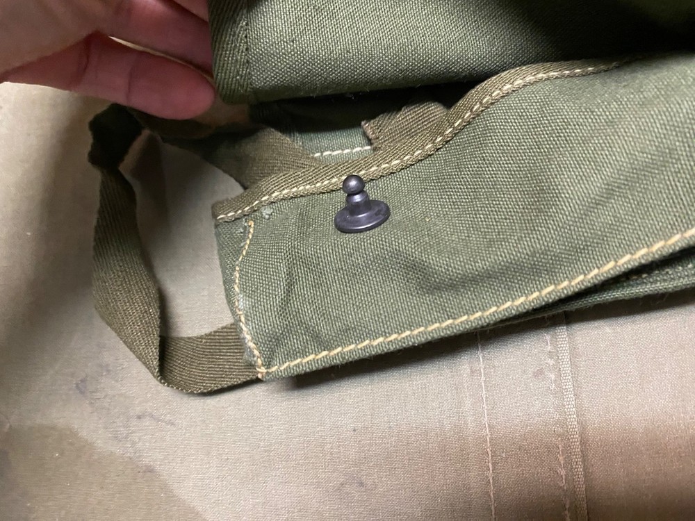 ORIGINAL WWII US ARMY M1942 3 CELL GRENADE CARRY POUCH-1945