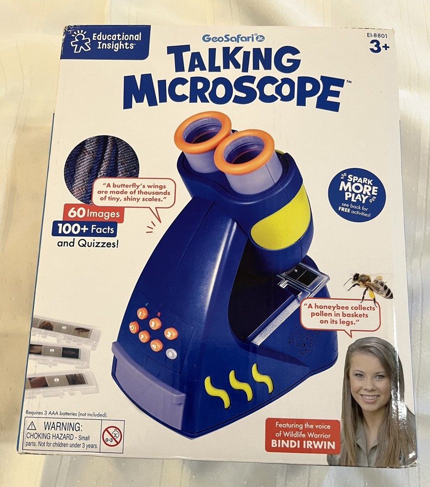 Educational Insights GeoSafari Jr. Talking Interactive Microscope Ages 3+