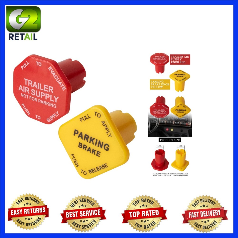 Parking and Air Brake Knobs for Threaded Semi Trucks Fit for Peterbilt Kenworth