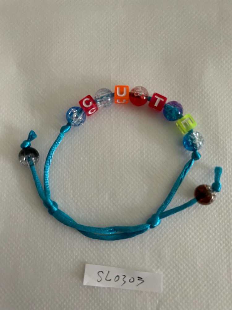 Bracelets acrylic bead handmade cute