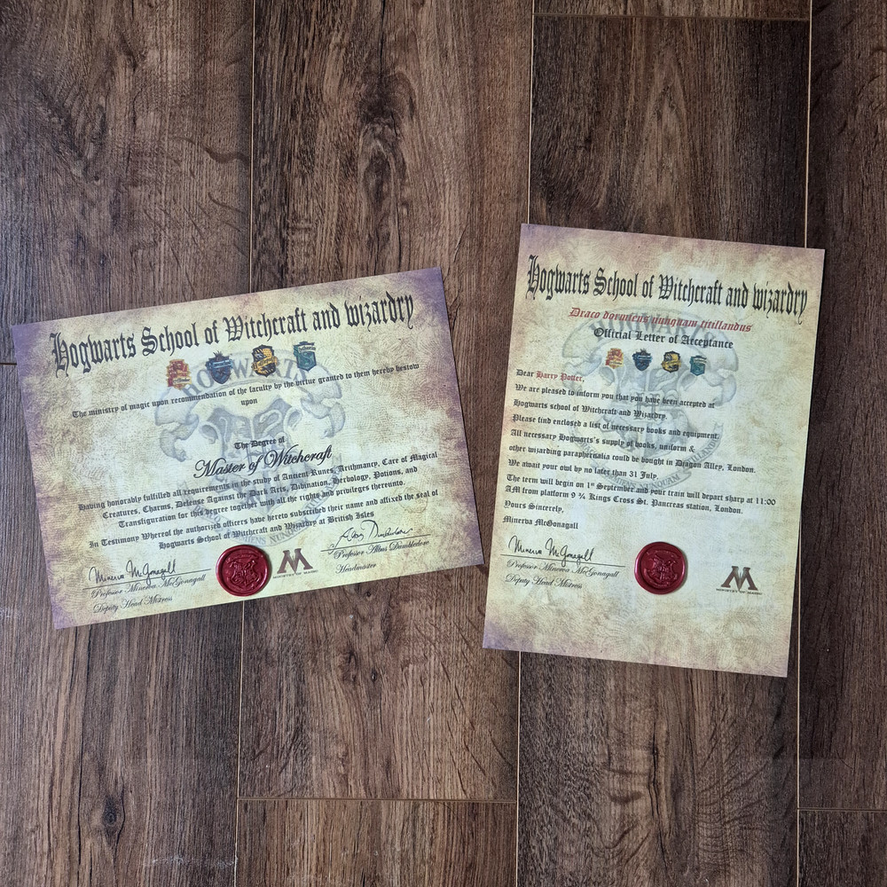 Hogwarts  Inspired Acceptance Letter