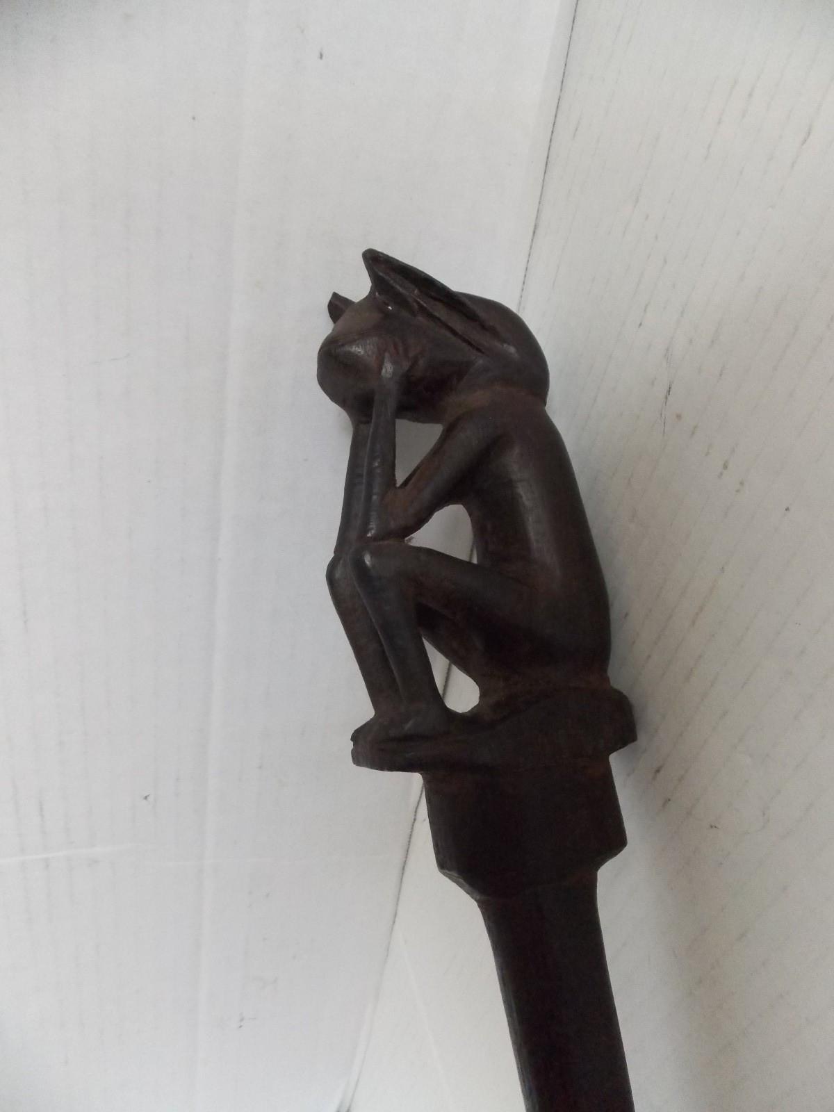 Tun Tun Dayak Borneo Indonesia pig charm measuring stick 22"