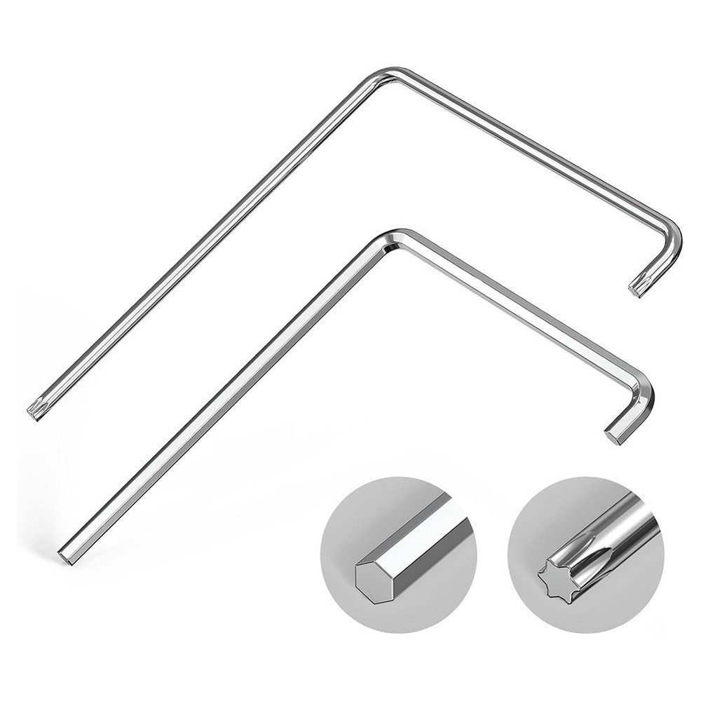 Window Adjustment Tool Set 2PCS For Torx 15 Hex Head 4mm Ball Head 4mm Tools
