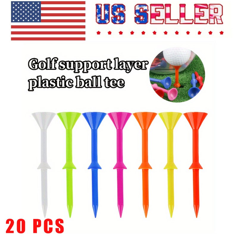 20-Pack Golf TEEs  Cup-Style with  Double-Layer Golf Tees Set​