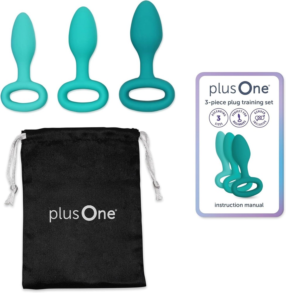 3-Piece Beginner-Friendly Butt Plug Training Set - Waterproof Silicone Design