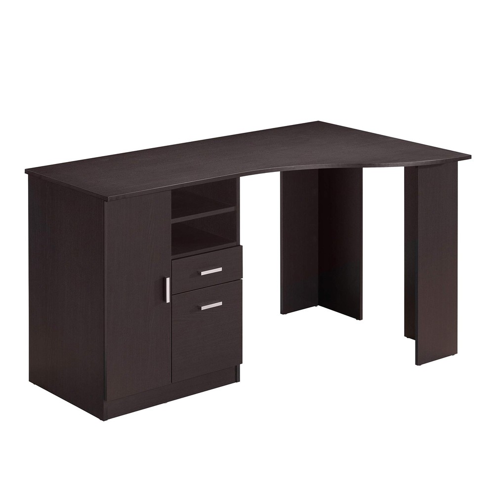 Techni Mobili Classic Office Storage Computer Desk, Espresso