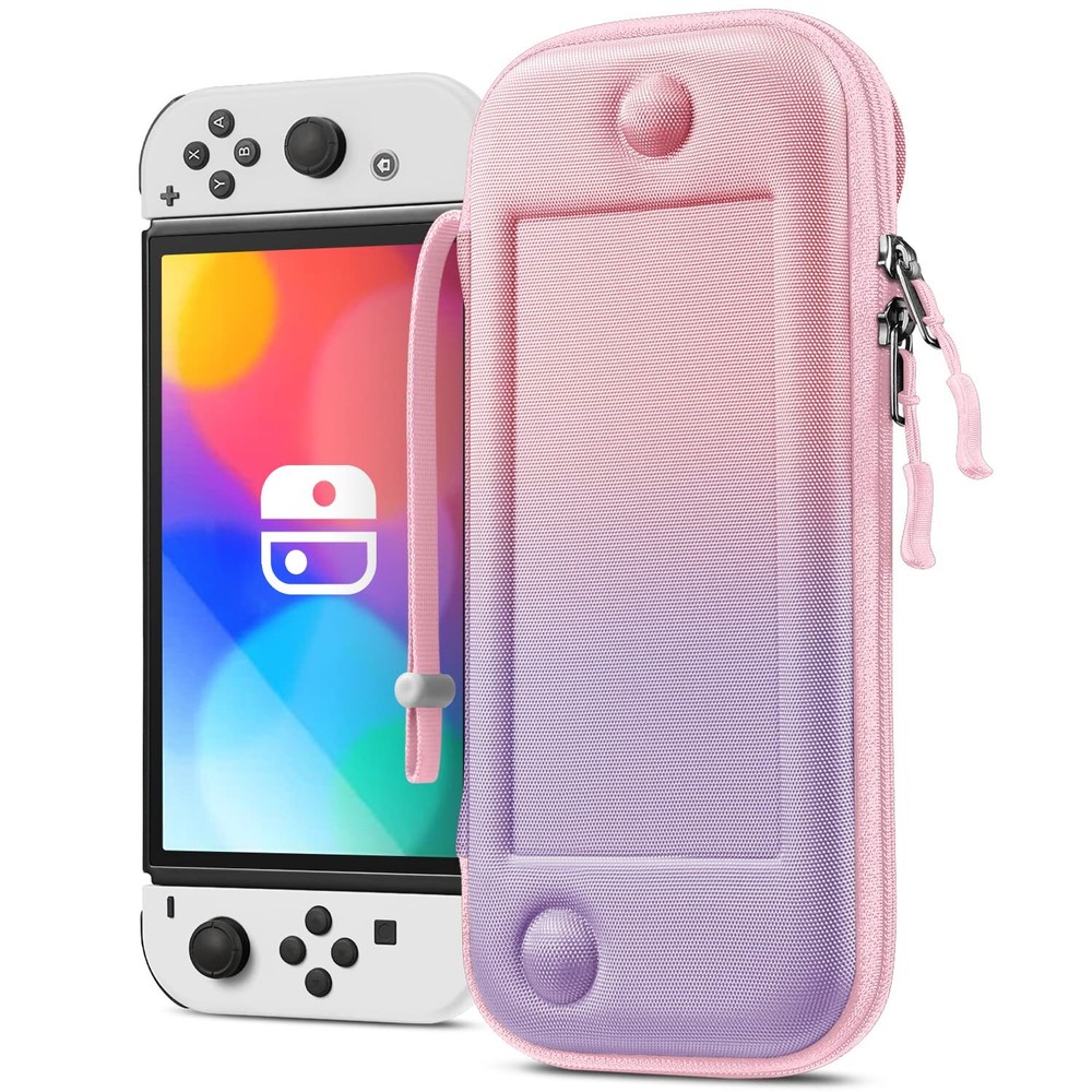 Slim Carrying Case for Nintendo Switch OLED Model 2021/Switch 2017 Storage Bag