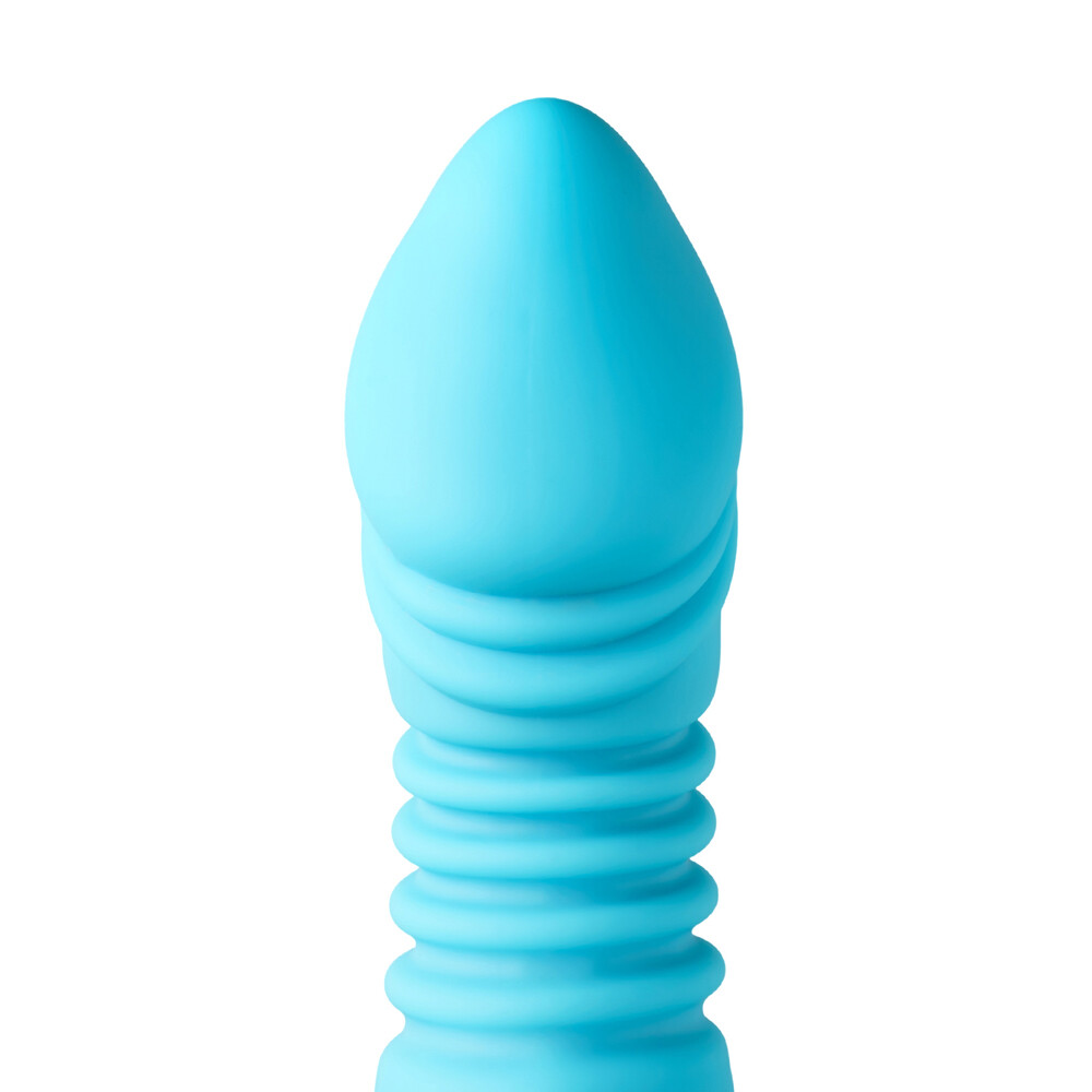 Rechargeable Silicone Thrusting & Sucking Rabbit Vibrator Loop Handle 12 Speed