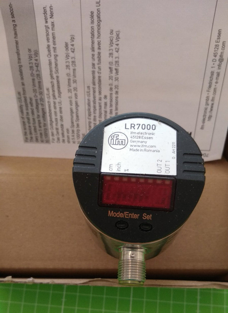 IFM Continuous Level Sensor LR7000 New + Original Packaging, 4021179149938