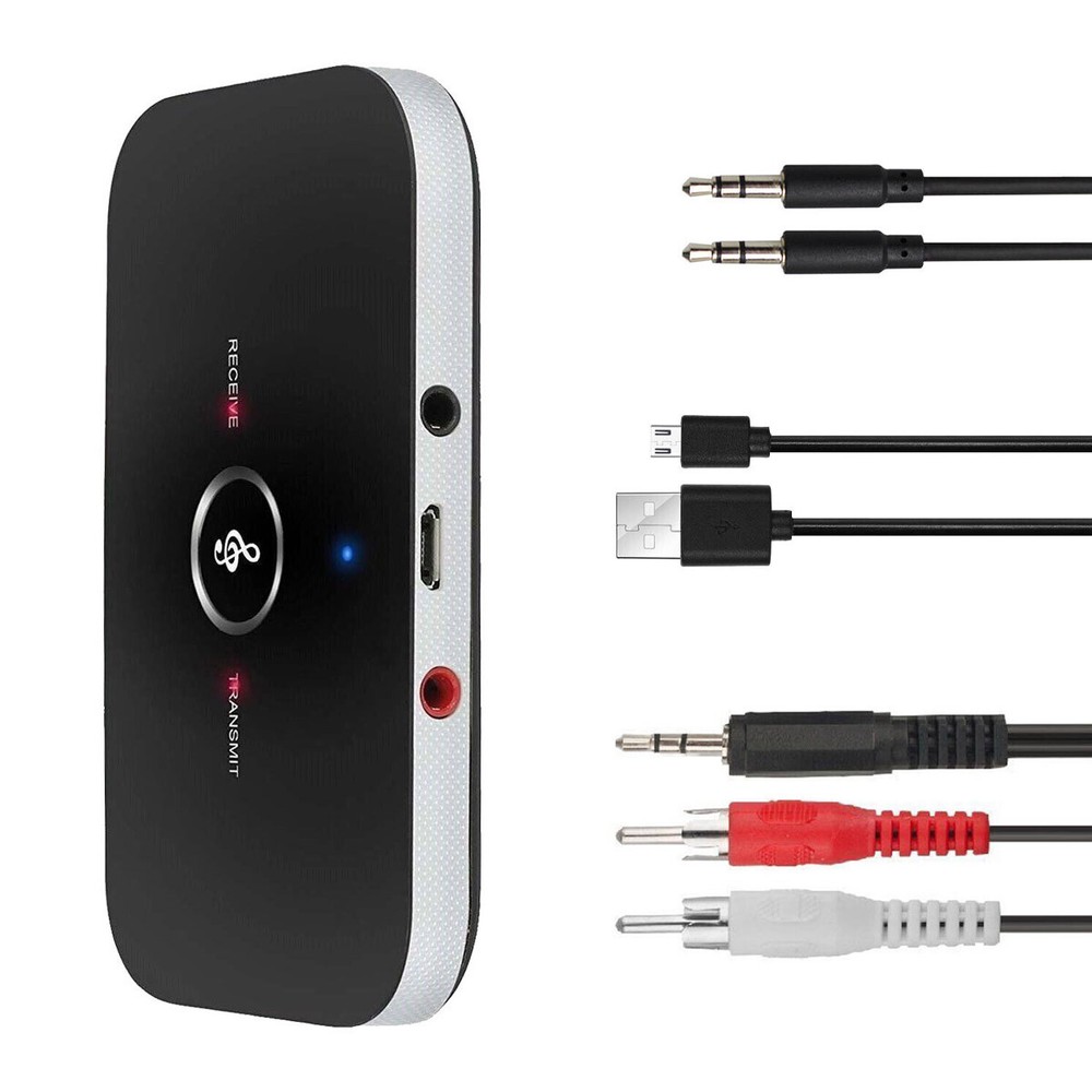 Bluetooth 5.2 Transmitter Receiver 2 IN 1 Wireless Audio 3.5mm Jack Aux Adapter