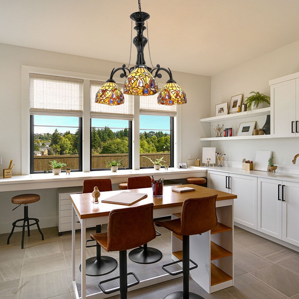 3-Head Pendant Light Ceiling Mount Chandelier Ceiling Light Fixture Chandelier