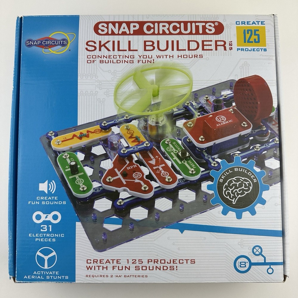 Elenco Snap Circuits Skill Builder STEM Create 125 Project Model SB-125 COMPLETE